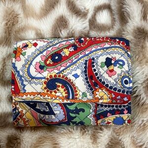 Vera Bradley harbor paisley RFID compact wallet